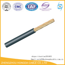 O fio de cobre da construção do condutor, PVC isolou o fio Thw, fio AWG 1/0 2/0